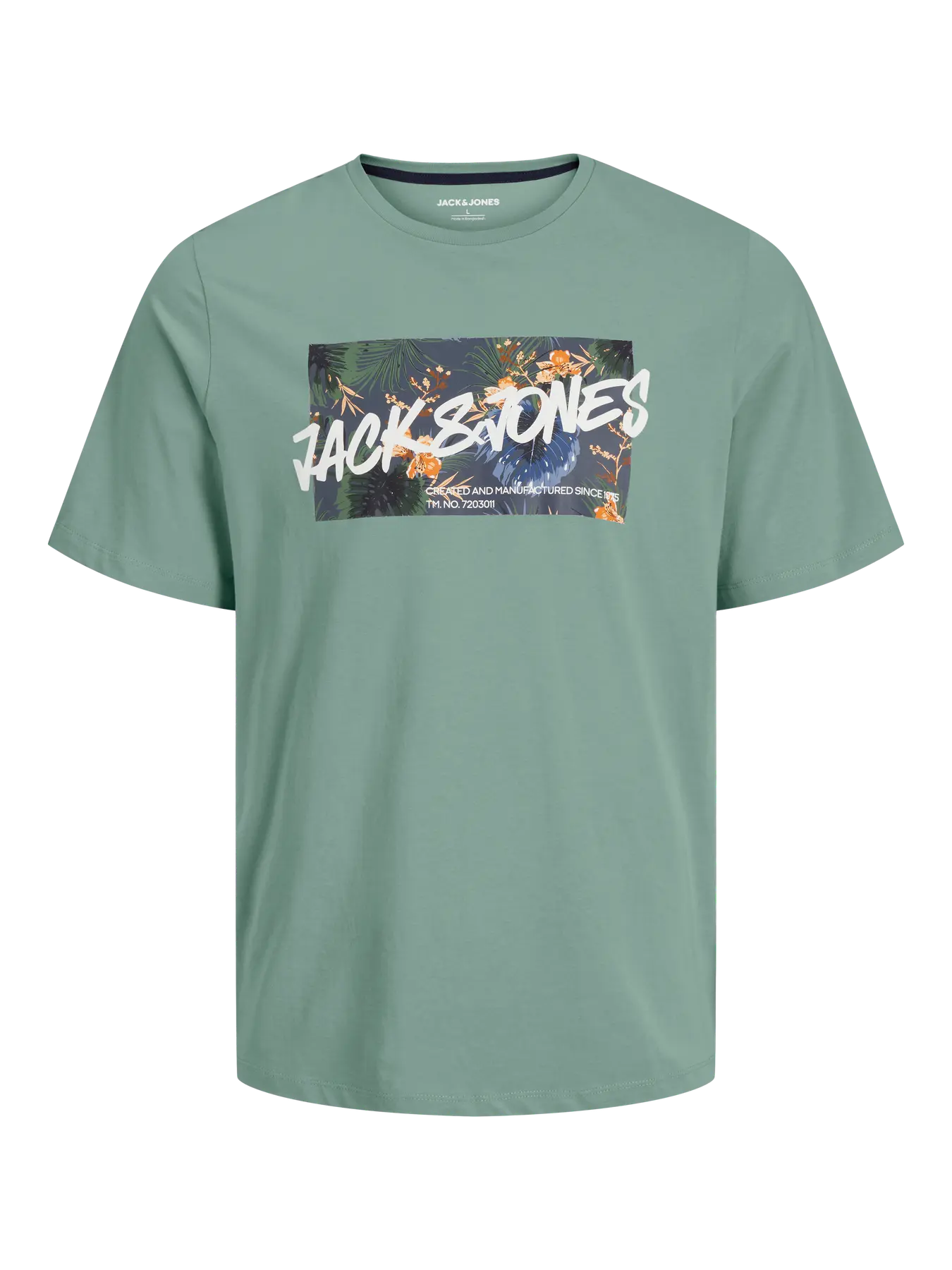 JACK & JONES T-SHIRT SUMMER VIBES - Col. verde acqua