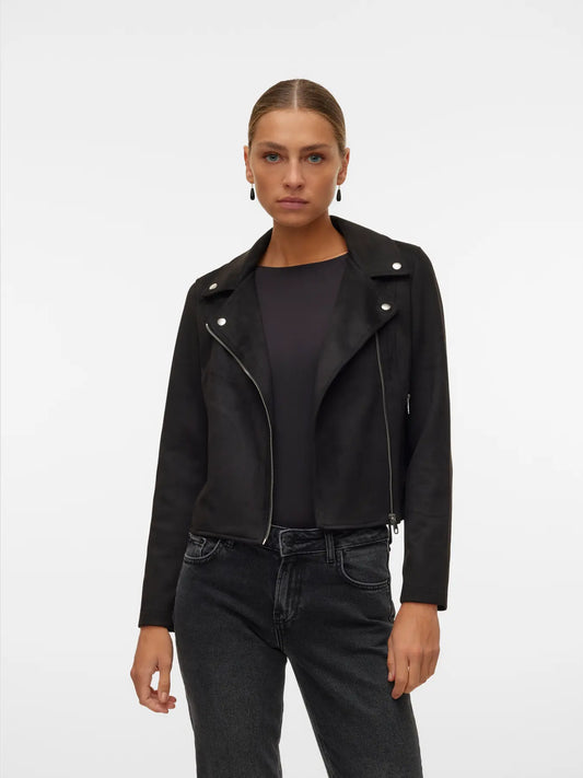 Vero Moda JOSE - Giacca in similpelle - Nero