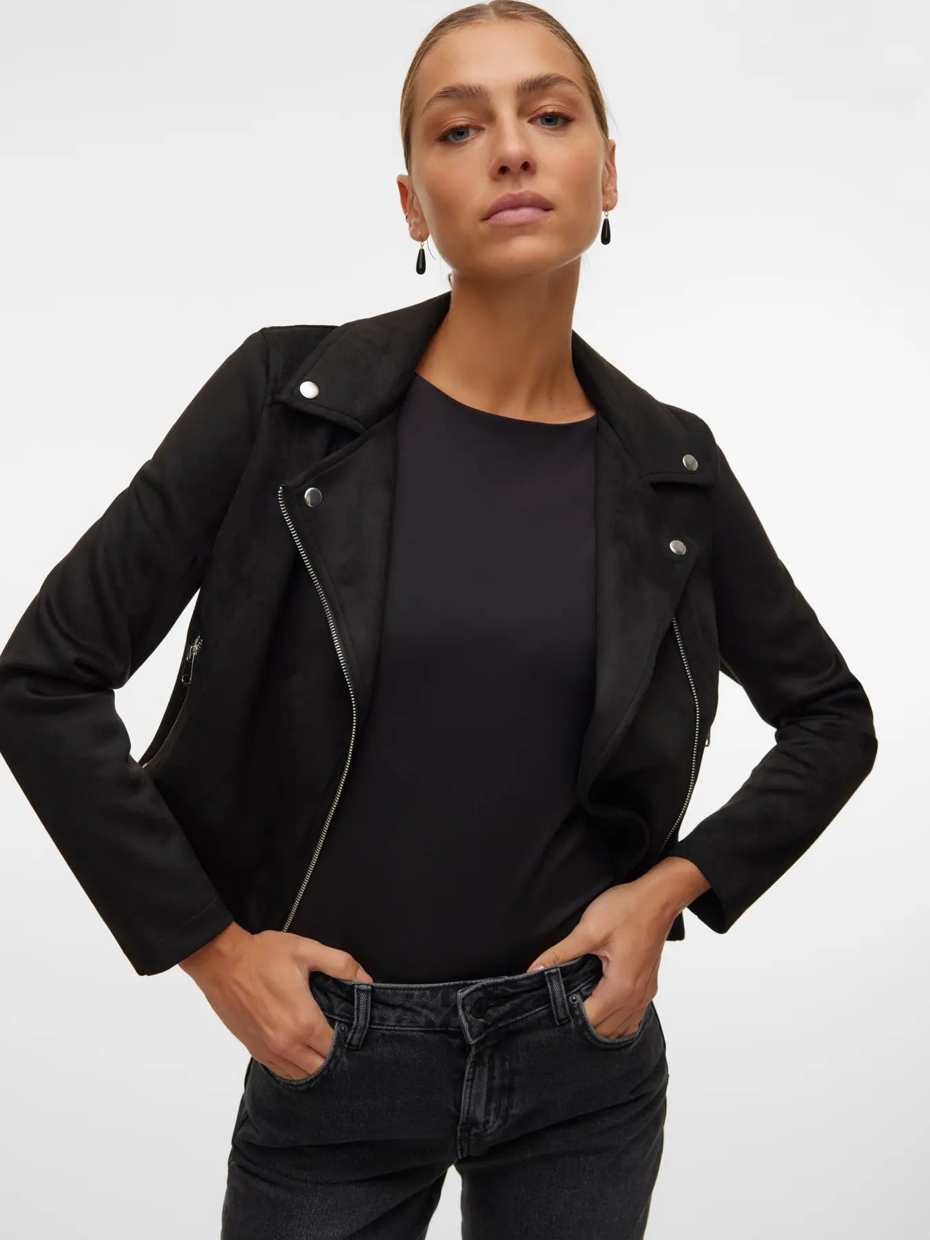 Vero Moda JOSE - Giacca in similpelle - Nero