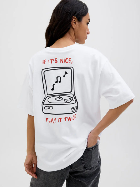 JXNINA LOOSE SS TEE JRS - IF ITS NICE