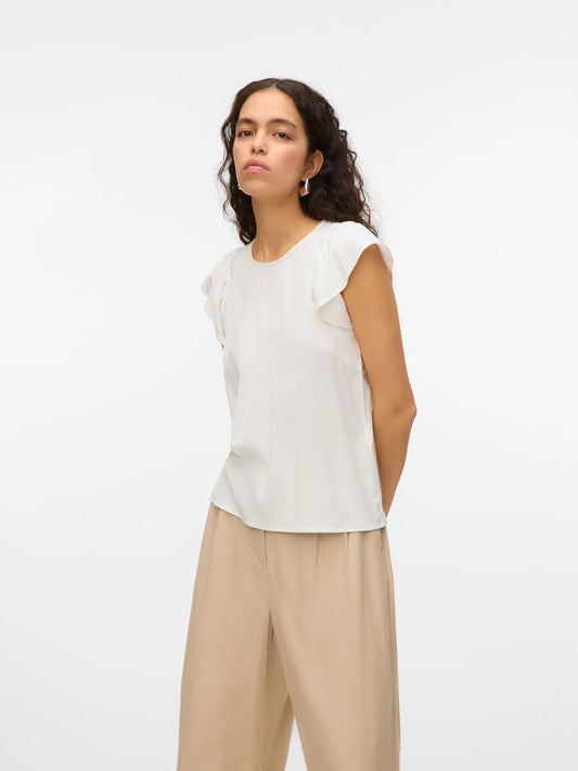 VERO MODA Camicia da donna 'VMBella' in Bianco