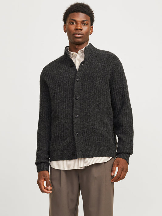 JACK & JONES PREMIUM CARDIGAN CON BOTTONI - Col. Grigio scuro