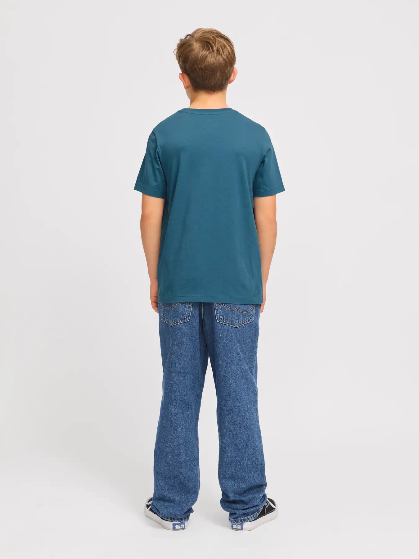JACK & JONES JUNIOR T-SHIRT CON LOGO - Col. Verde acqua
