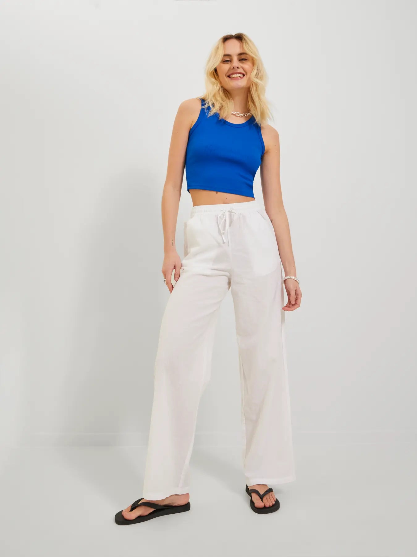 JJXX - Fallon - Canotta corta a coste - Blu