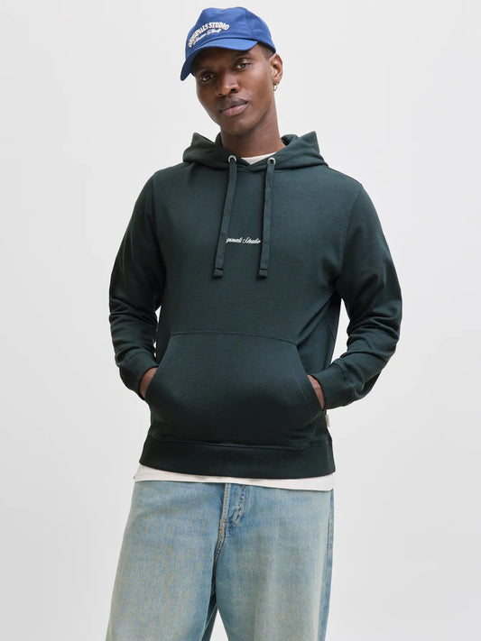 JACK & JONES FELPA CON CAPPUCCIO "JORNORREBRO" - Verde