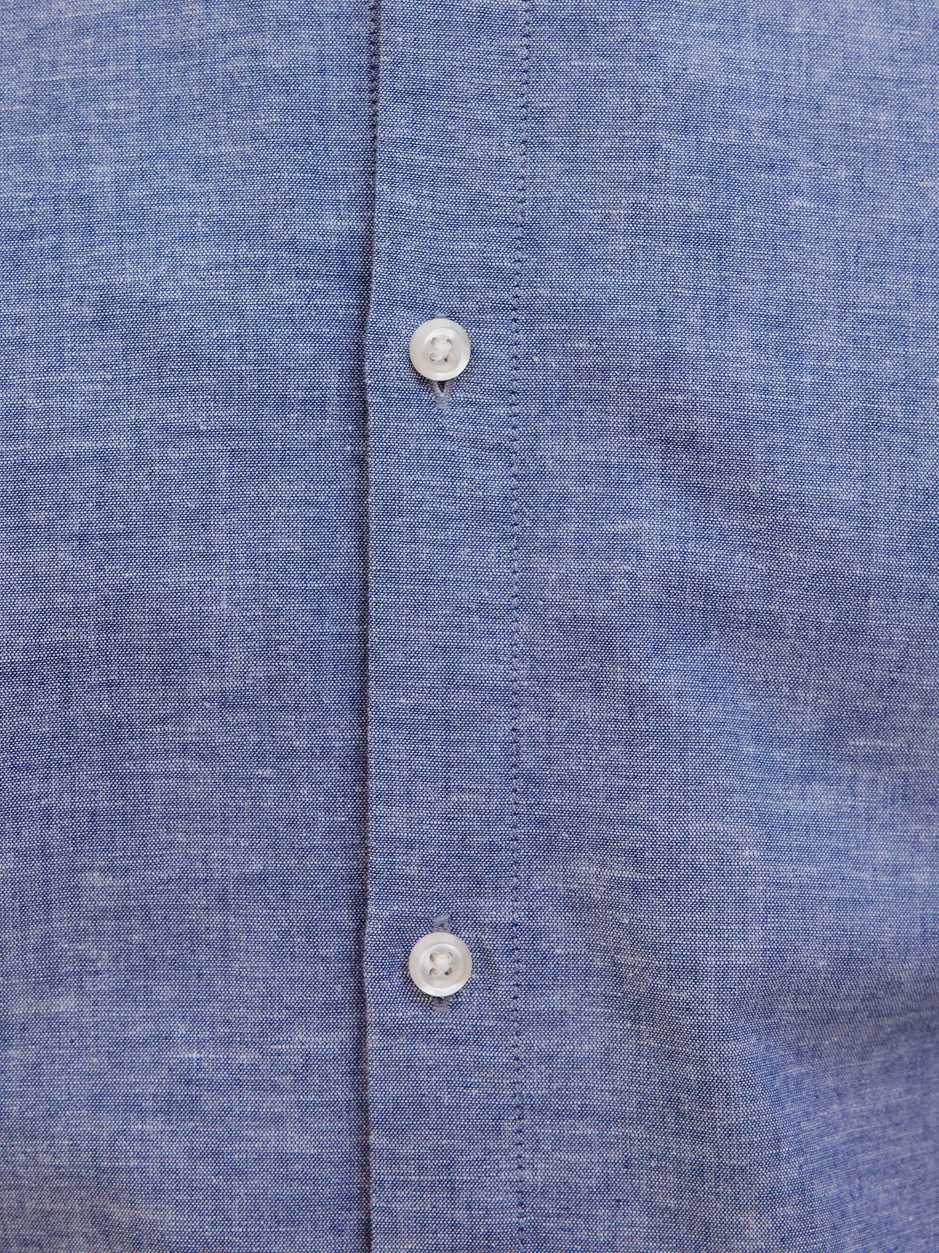 JACK & JONES CAMICIA COREANA IN MISTO LINO - Col. Denim