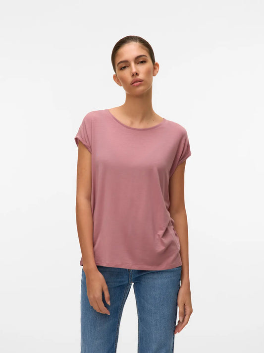 Vero Moda - T-shirt basic VMAVA - col. rosa