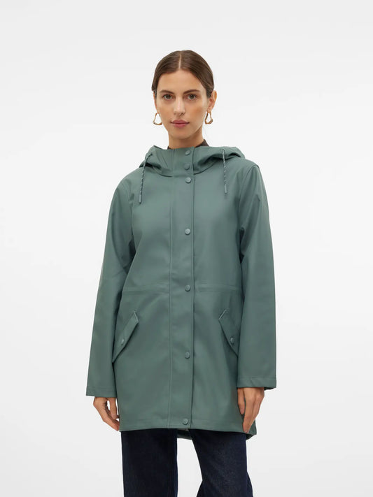 Vero Moda - Parka Impermeabile - Verde acqua