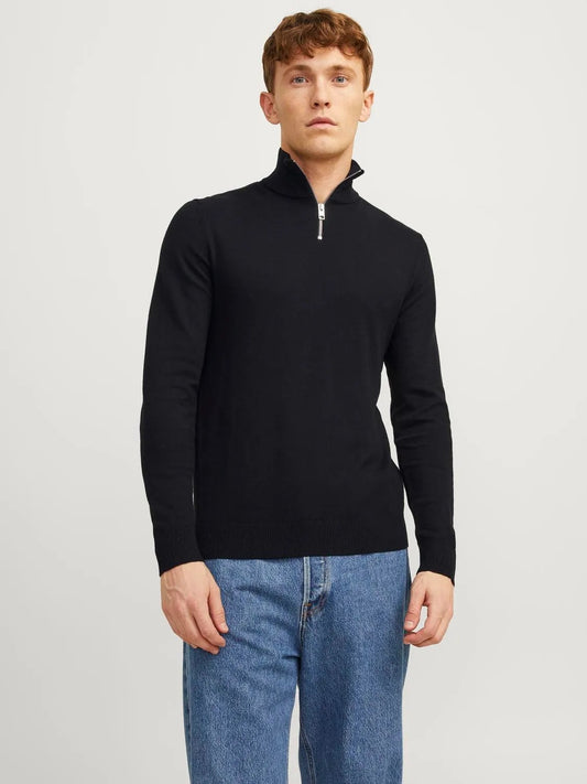 JACK & JONES MAGLIONE CON CERNIERA  - Col. Nero