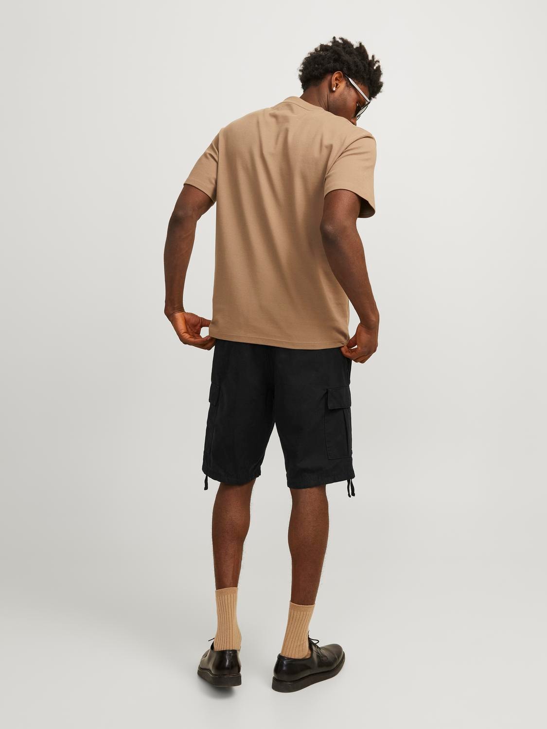 JACK & JONES CARGO SHORTS - Col. nero