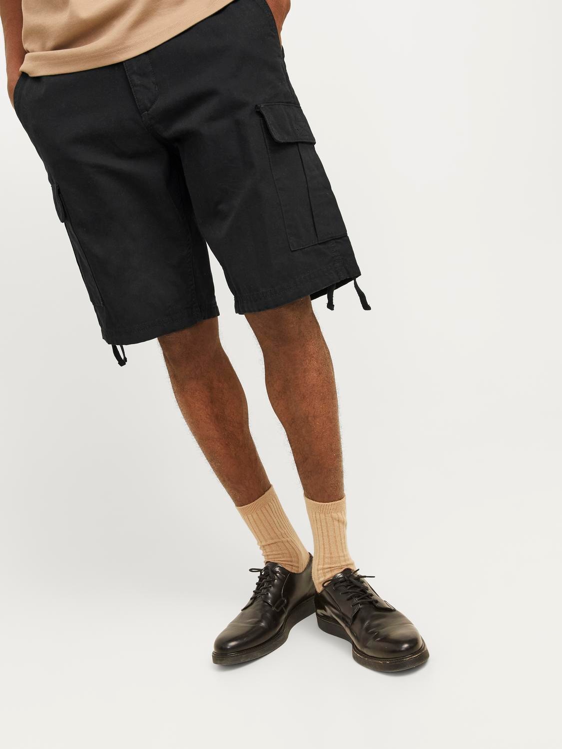 JACK & JONES CARGO SHORTS - Col. nero