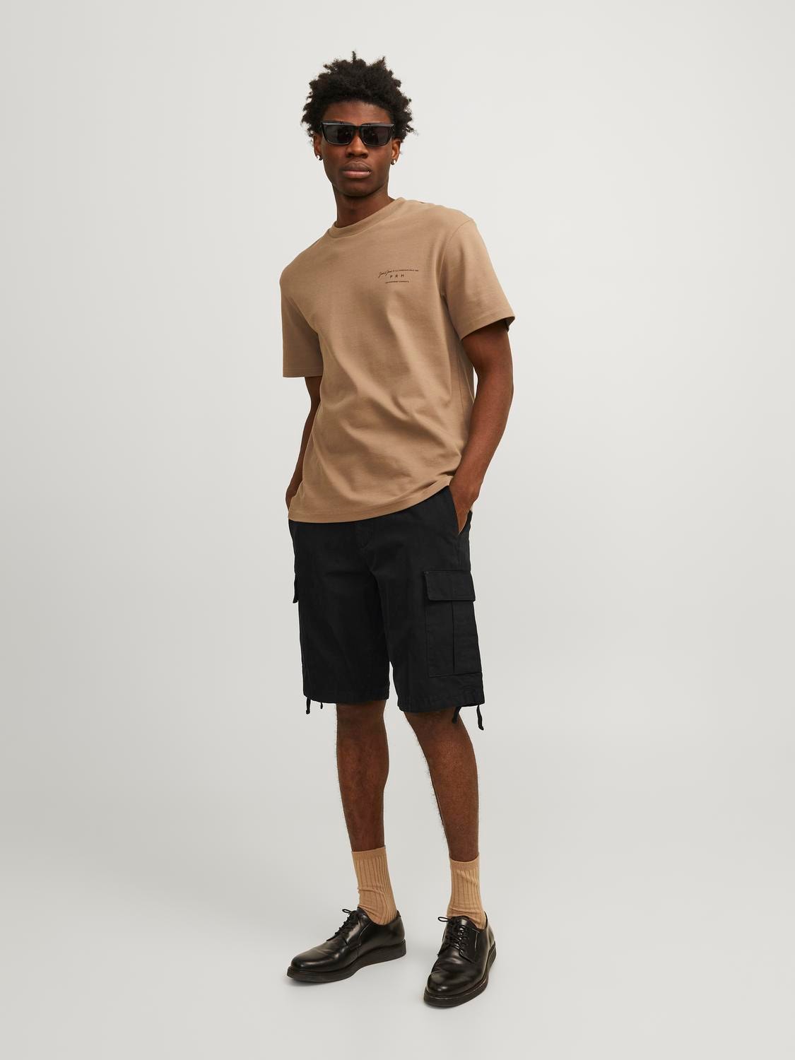 JACK & JONES CARGO SHORTS - Col. nero