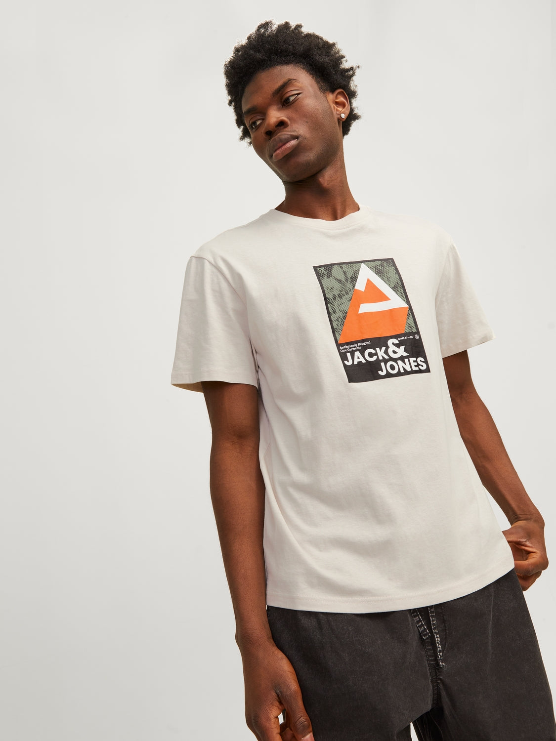 JACK & JONES T-SHIRT CORE - Col. Beige