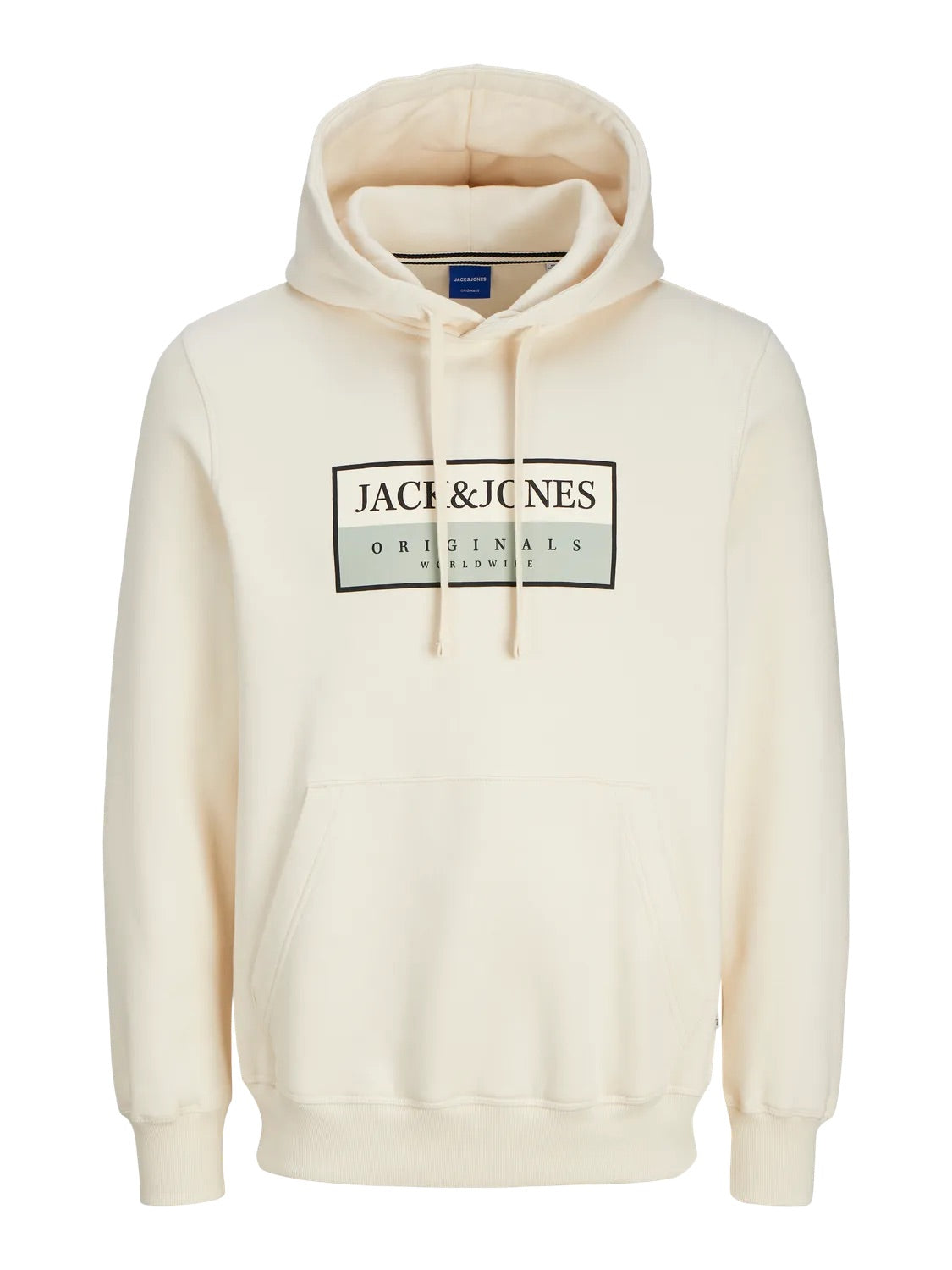 JACK & JONES FELPA CON CAPPUCCIO "ORIGINALS" - Col. Panna