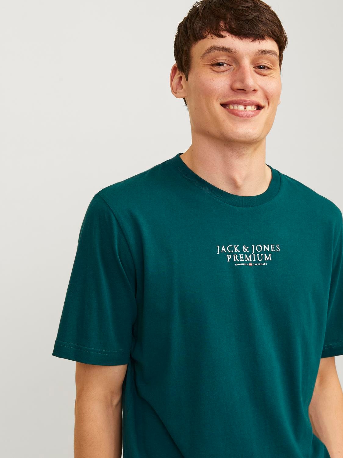 JACK & JONES T-SHIRT ORIGINALS PREMIUM - Col. Verde