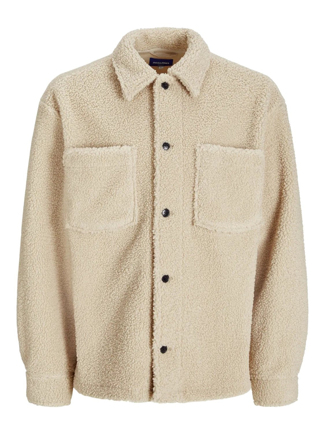 JACK & JONES GIACCA CAMICIA TEDDY - Col. Beige chiaro