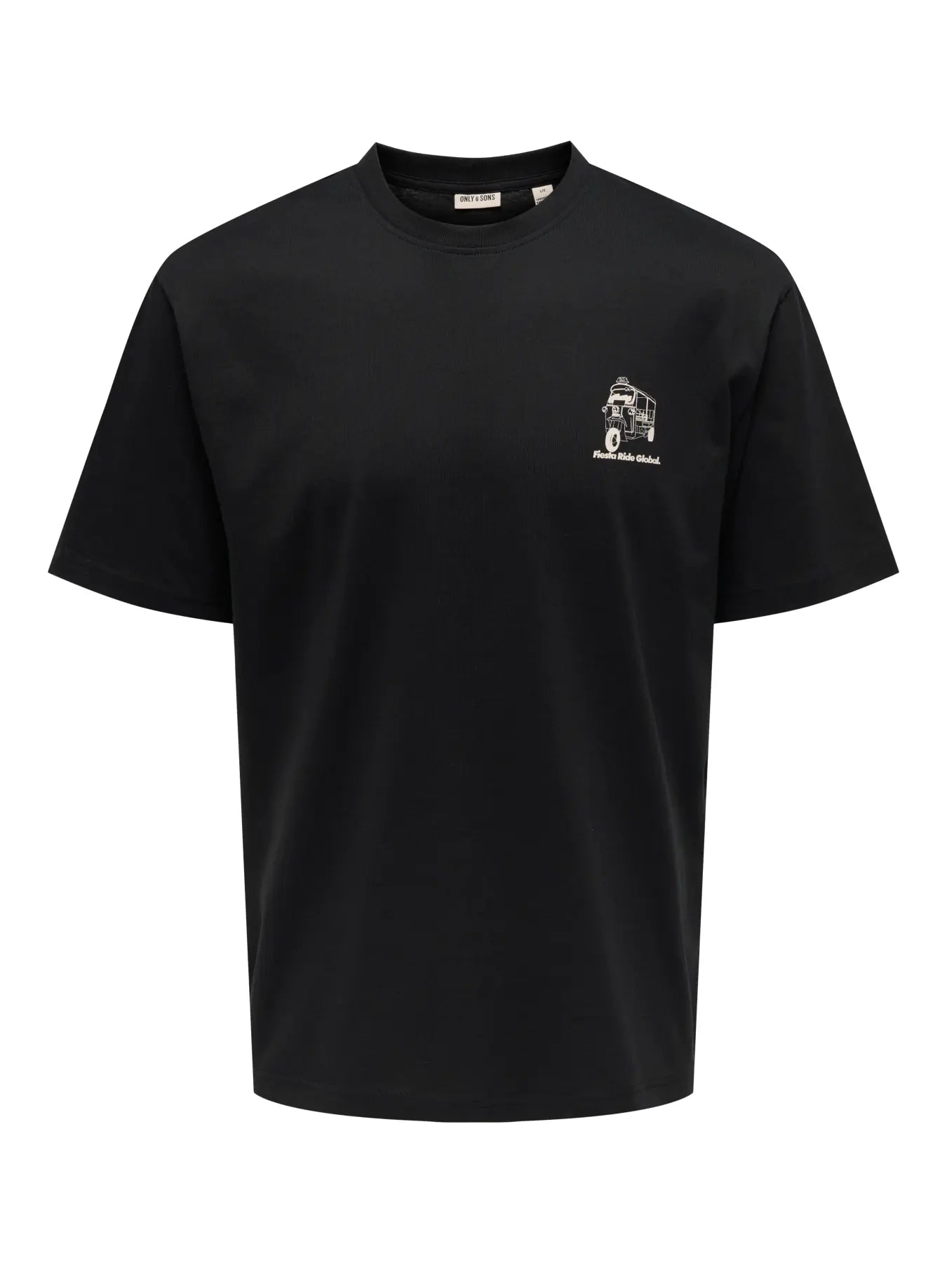 ONLY & SONS T-SHIRT FIESTA RIDE - Col. nero