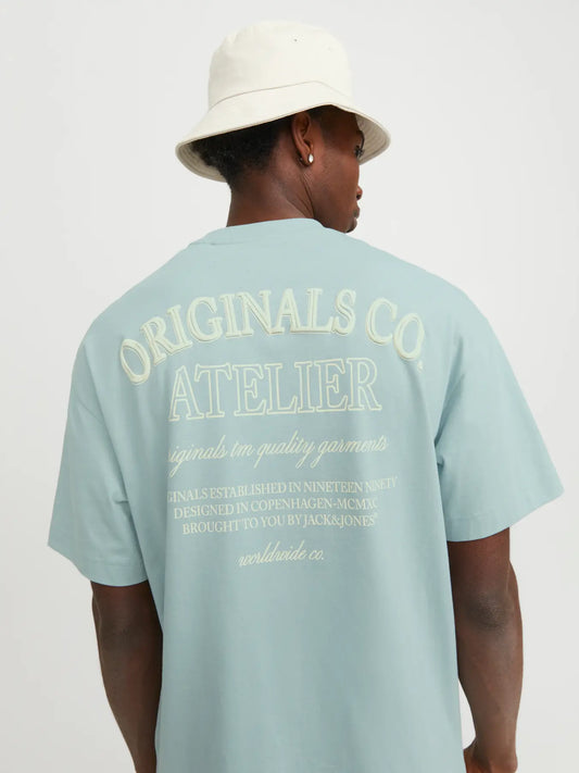 JACK & JONES T-SHIRT ATELIER ORIGINALS - Col. Menta