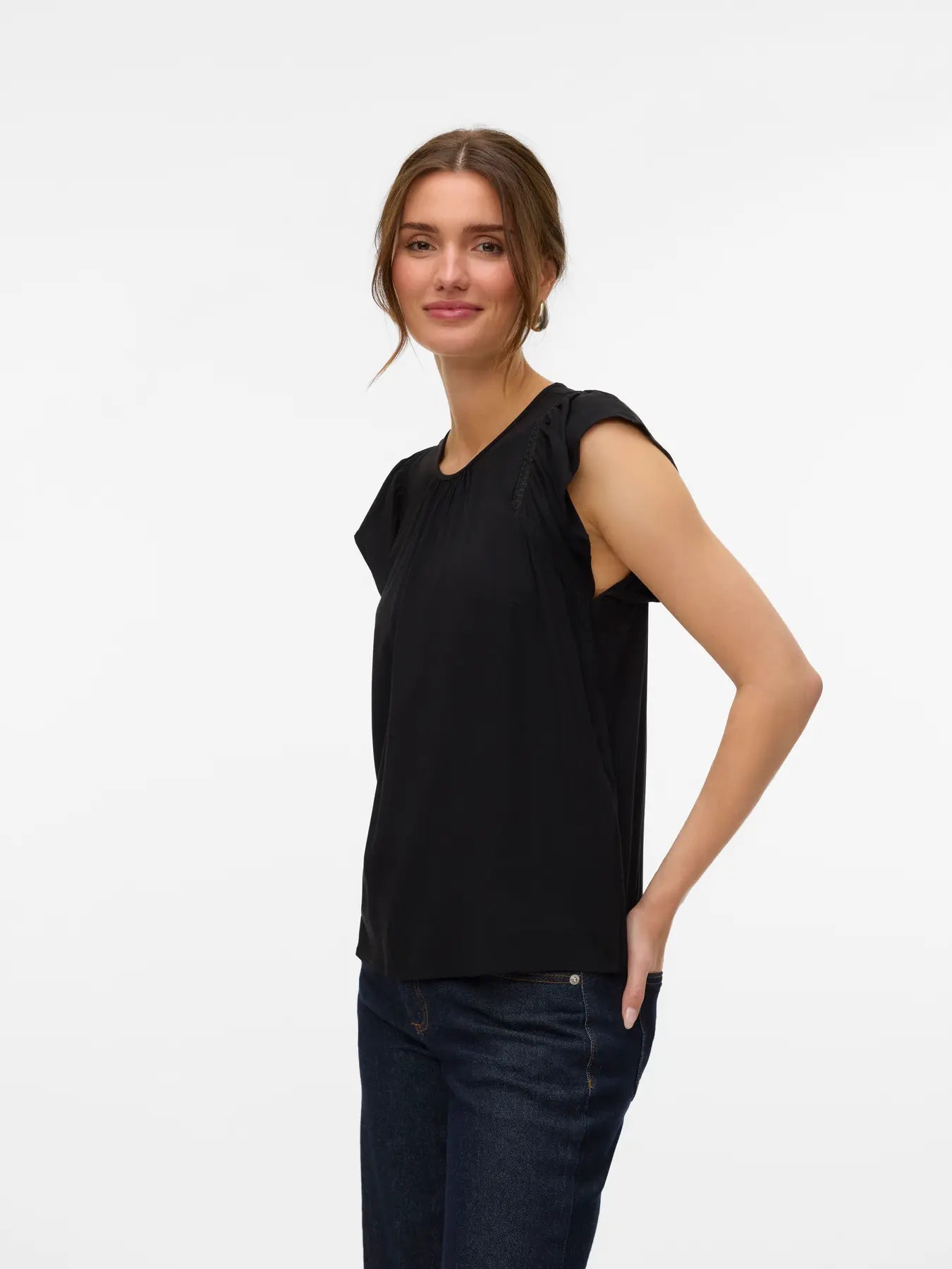 VERO MODA Camicia da donna 'VMBella' in Nero