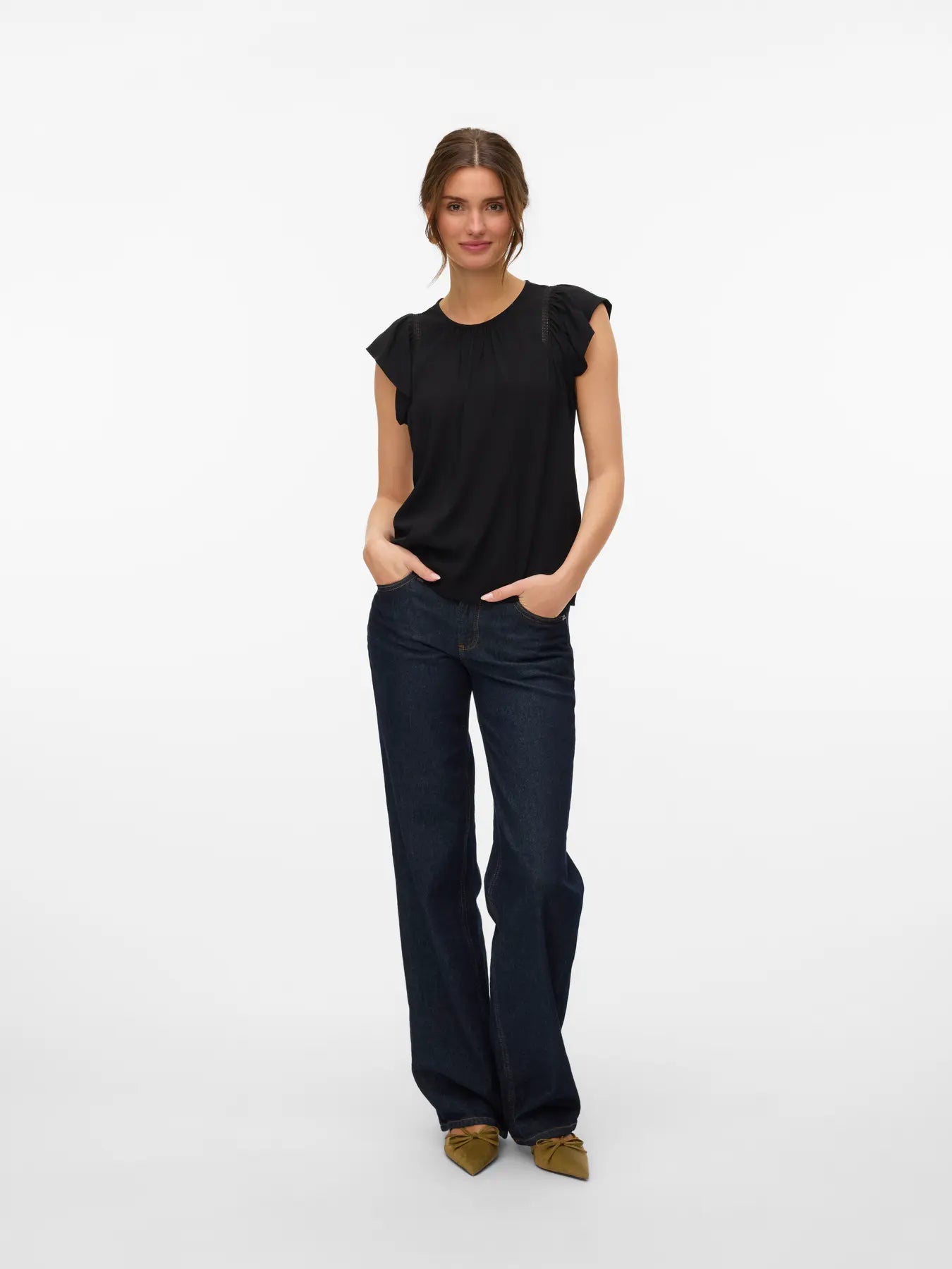 VERO MODA Camicia da donna 'VMBella' in Nero
