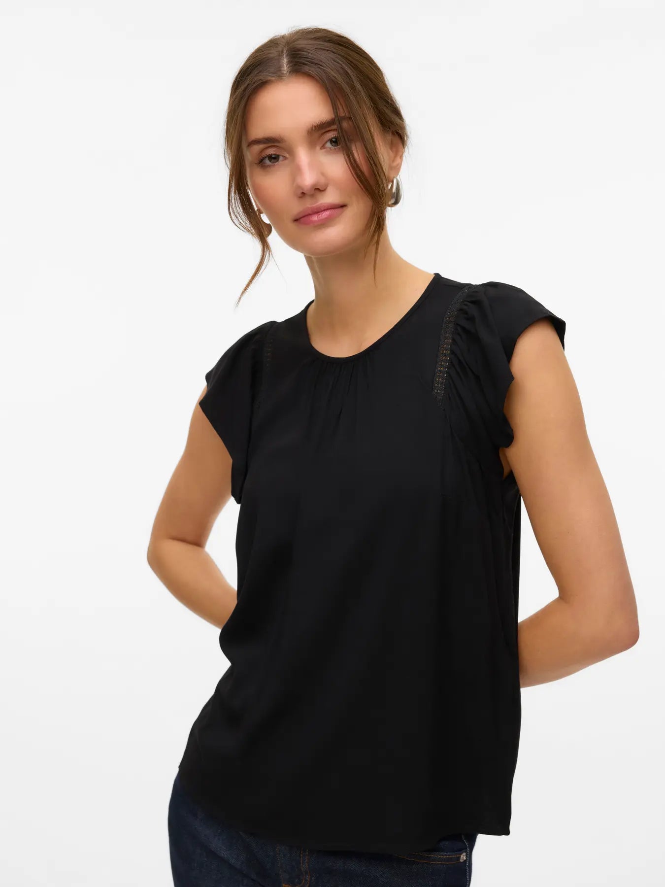VERO MODA Camicia da donna 'VMBella' in Nero