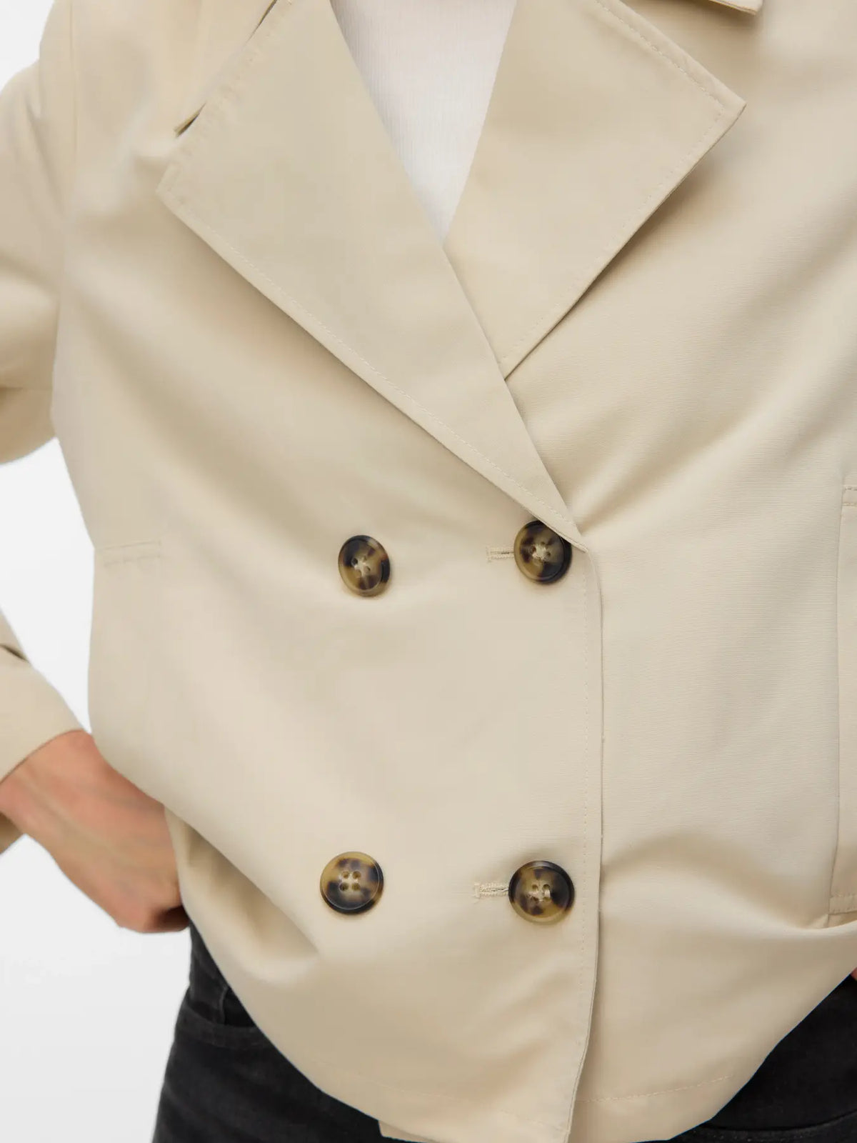 Vero Moda - VMCHLOEMIA Trench corto - bianco panna