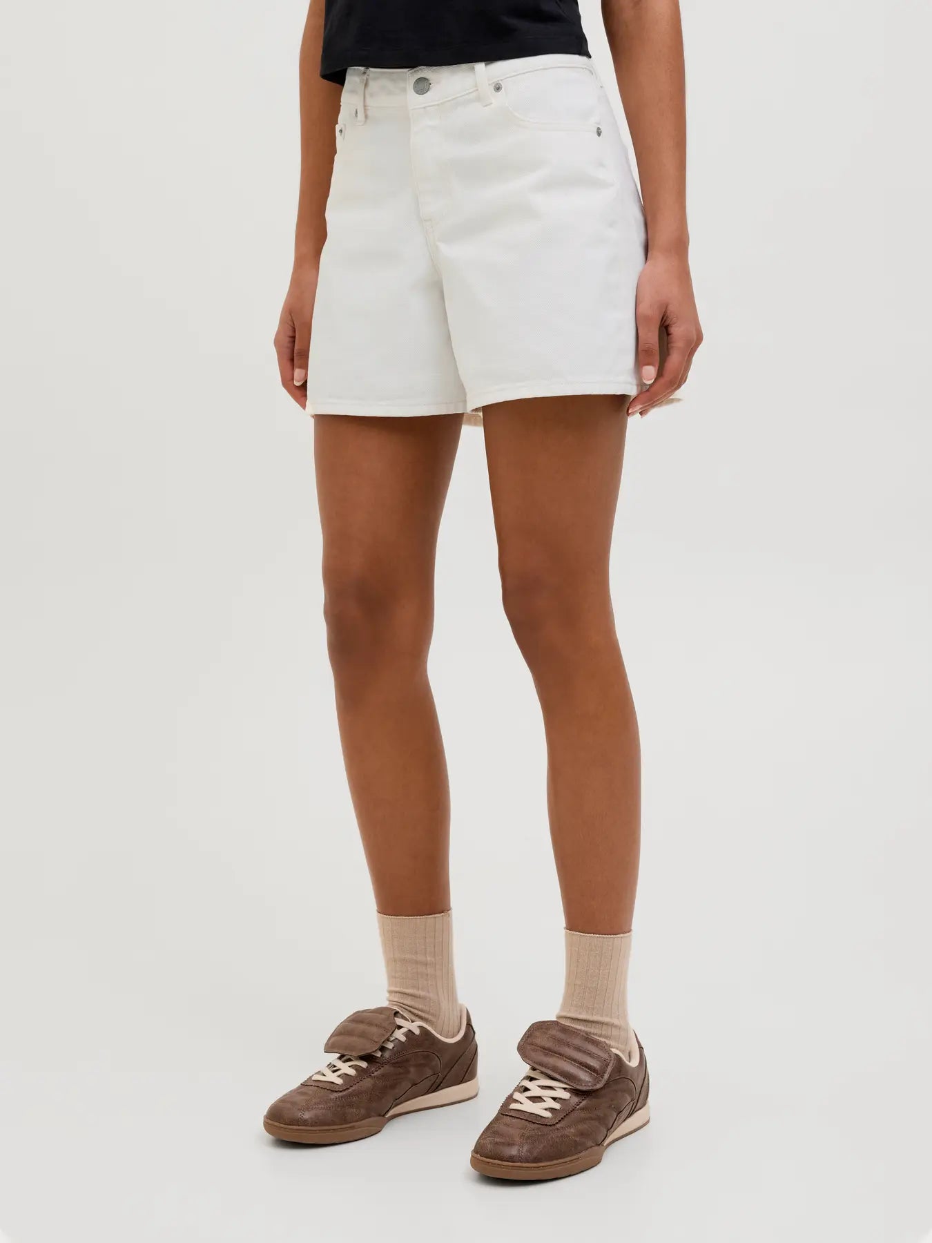 JXLAURA SHORT MW DENIM SHORTS DNM SN - Col. bianco