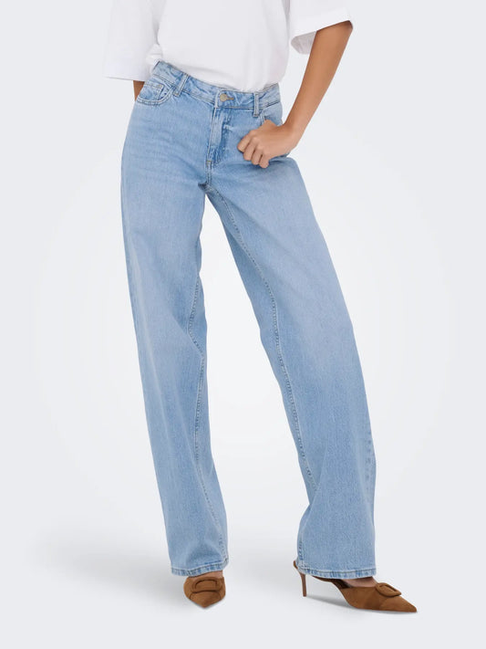 JDY Vita bassa Straight fit jeans - light denim