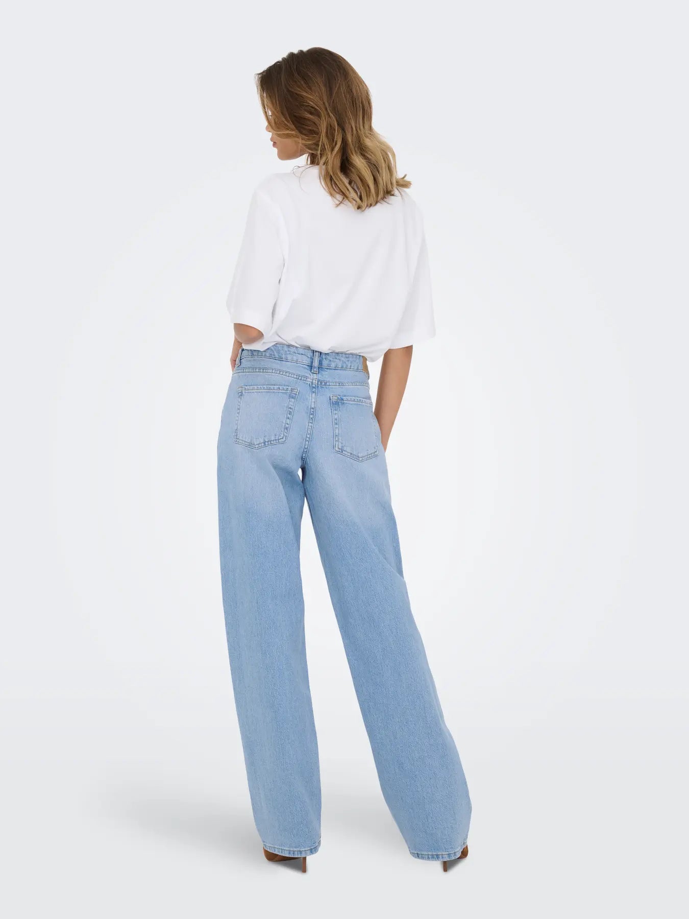 JDY Vita bassa Straight fit jeans - light denim