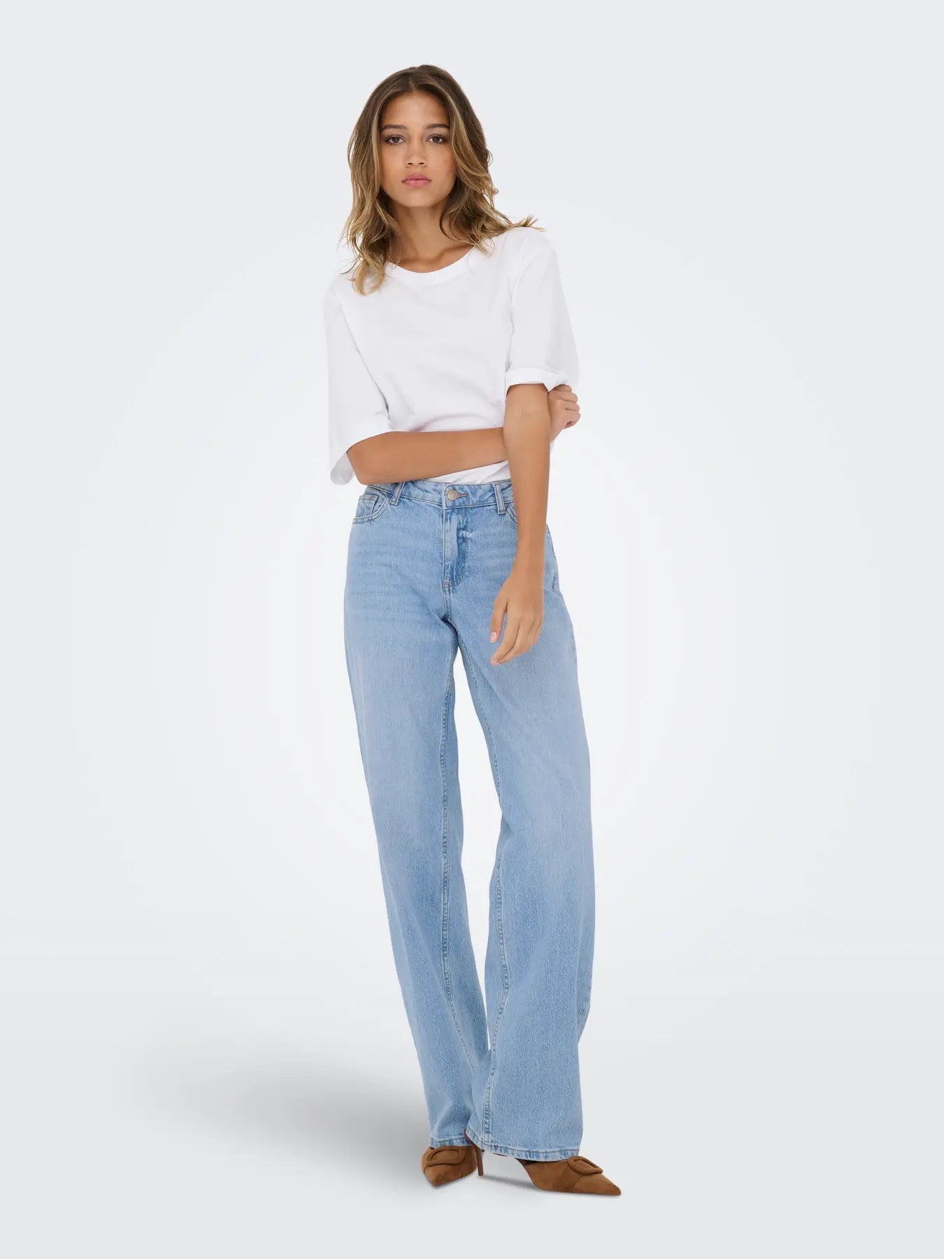 JDY Vita bassa Straight fit jeans - light denim