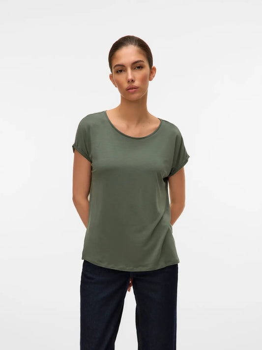 Vero Moda - T-shirt basic VMAVA - col. verde