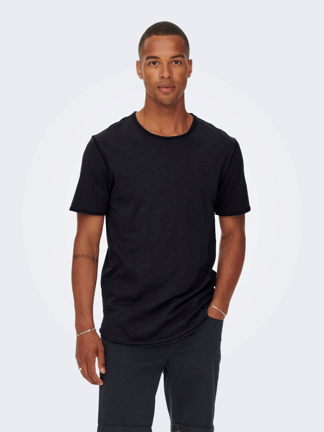 ONLY & SONS T-SHIRT BASIC  - Col. nero
