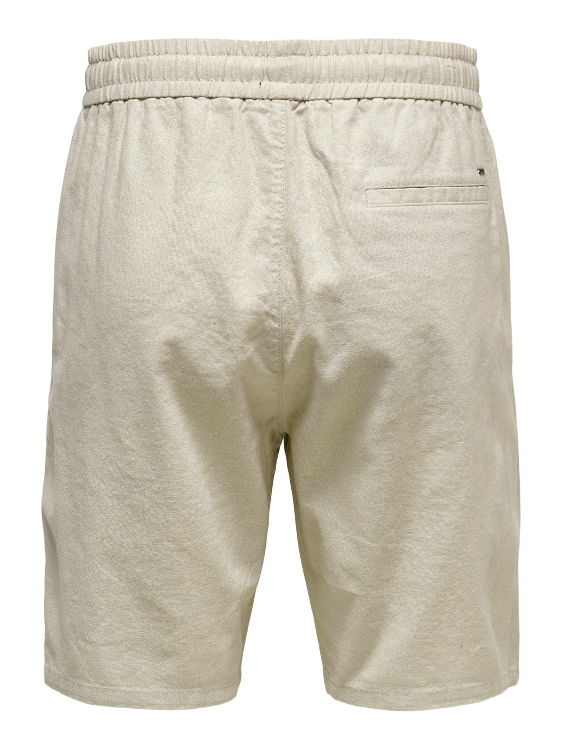 ONLY & SONS PANTALONCINI IN LINO COTONE - Silver Lining