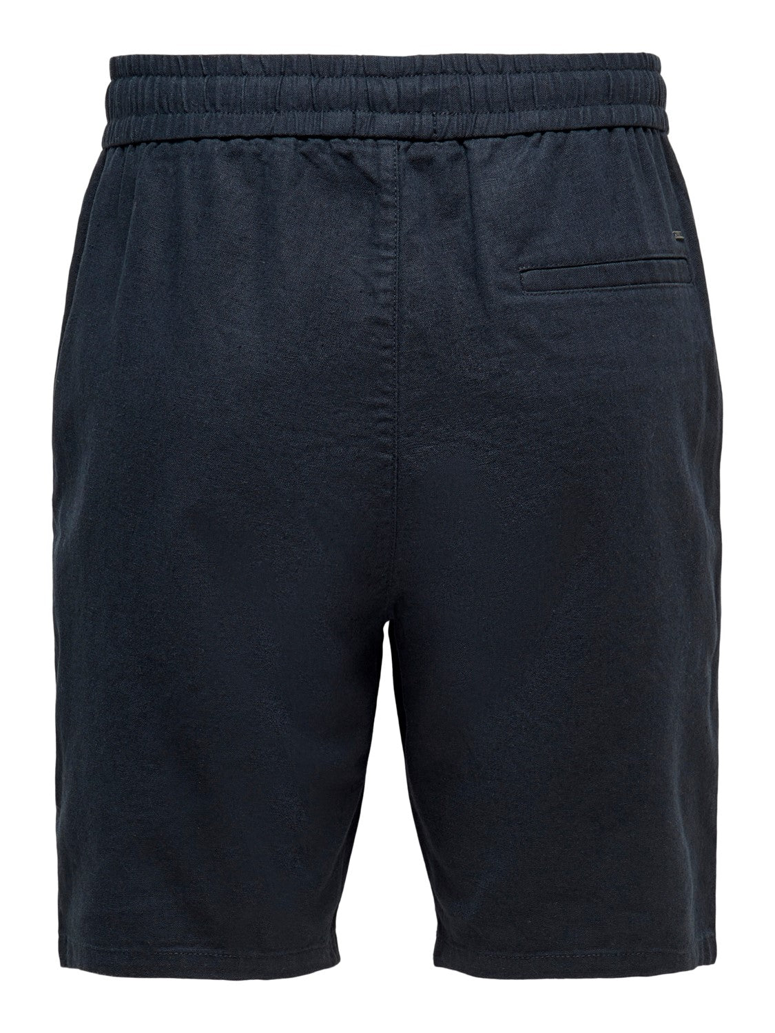 ONLY & SONS PANTALONCINI IN LINO COTONE - Dark Navy