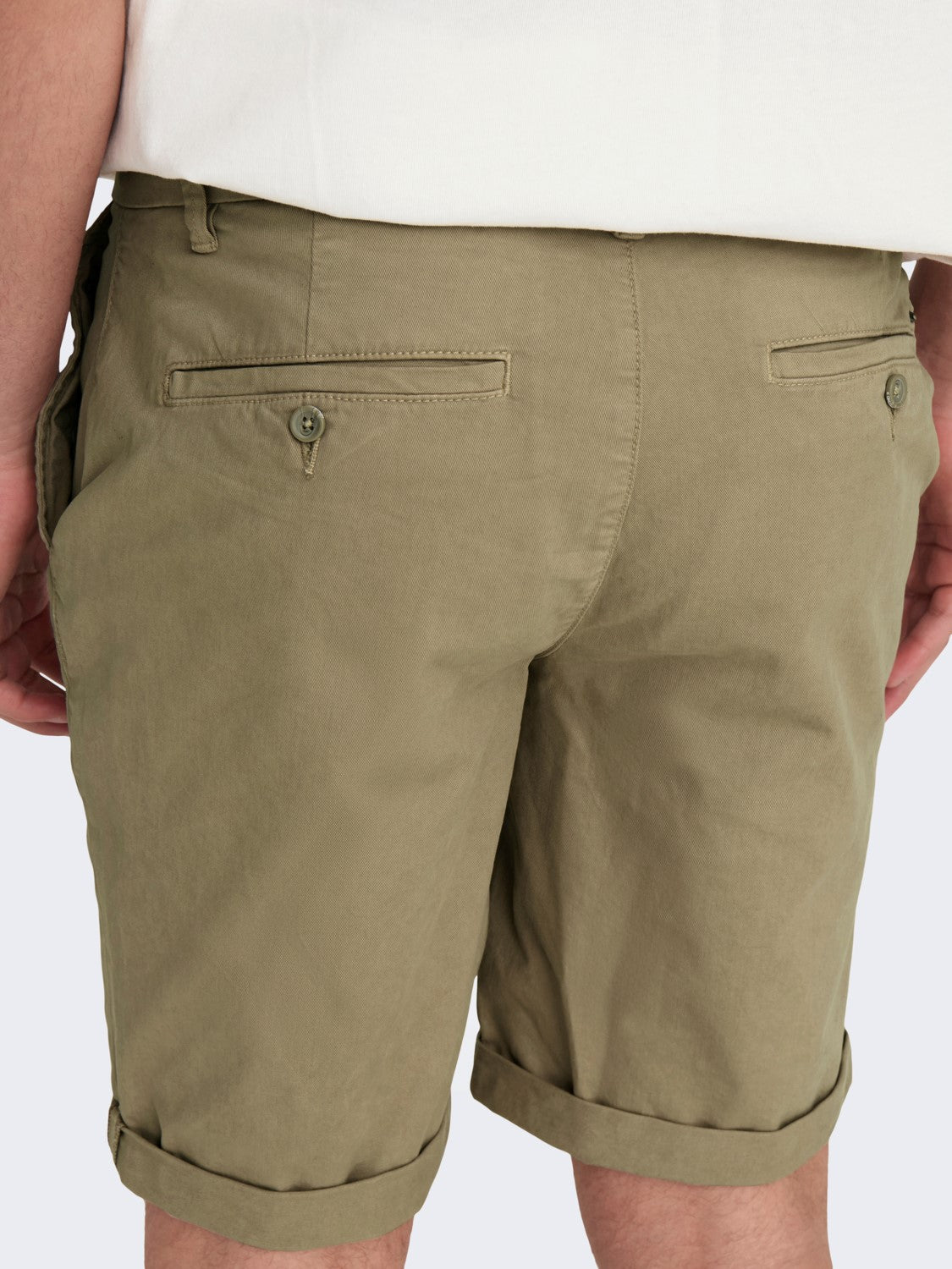 ONLY & SONS PANTALONCINI CHINO - Beige