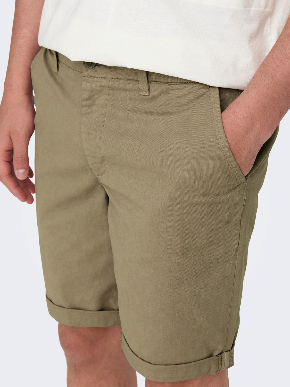 ONLY & SONS PANTALONCINI CHINO - Beige