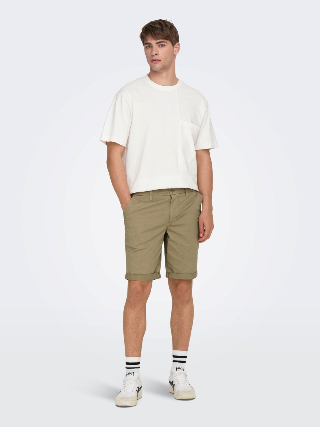 ONLY & SONS PANTALONCINI CHINO - Beige