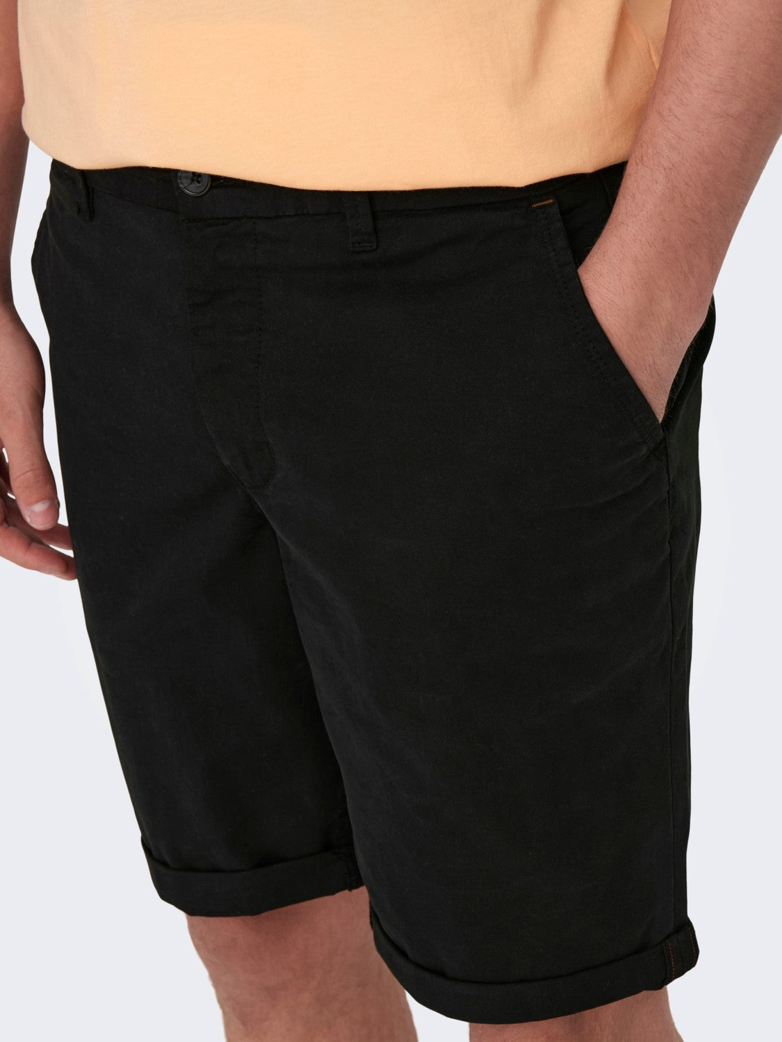 ONLY & SONS PANTALONCINI CHINO - Nero