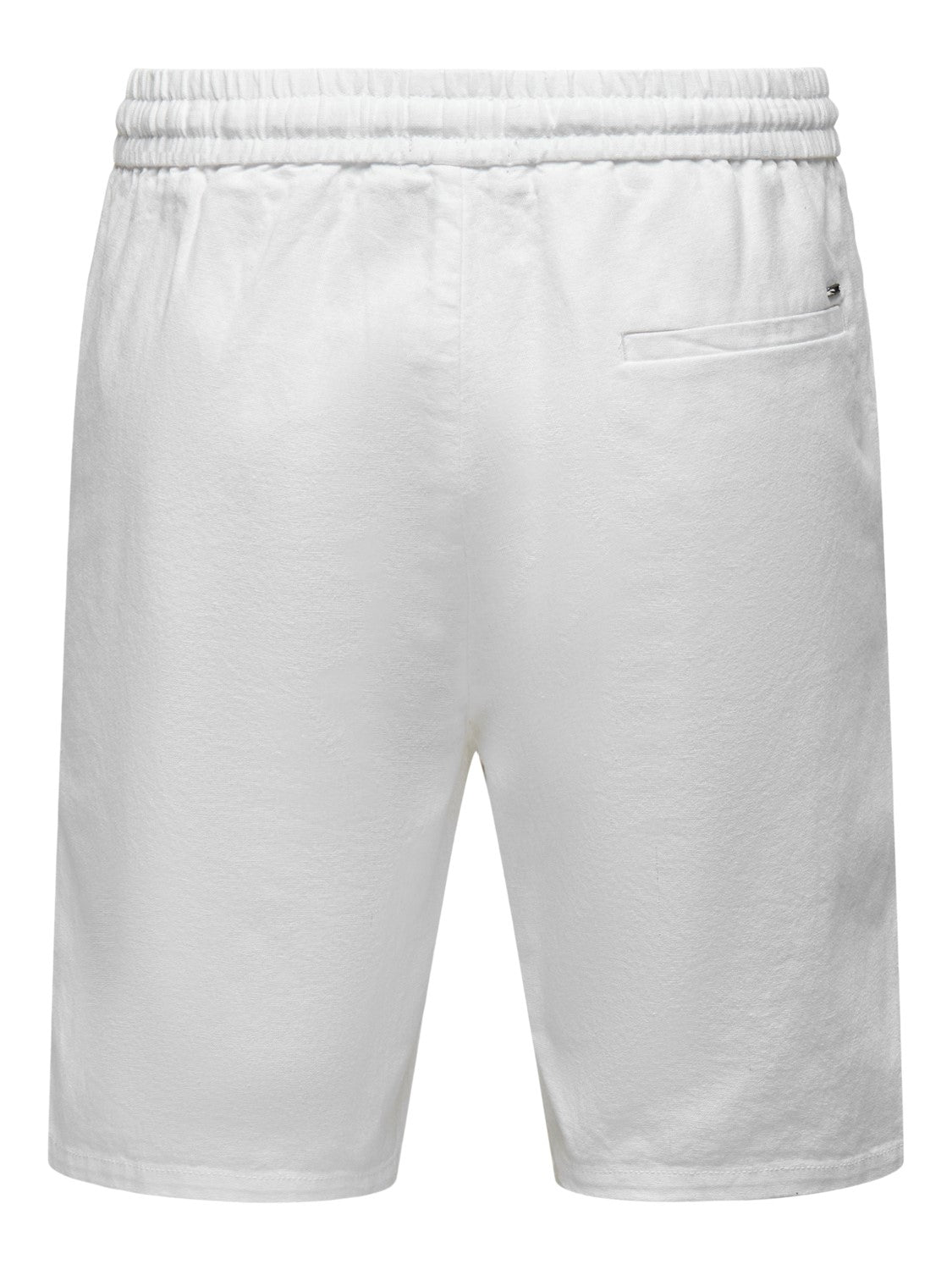 ONLY & SONS PANTALONCINI IN LINO COTONE - White