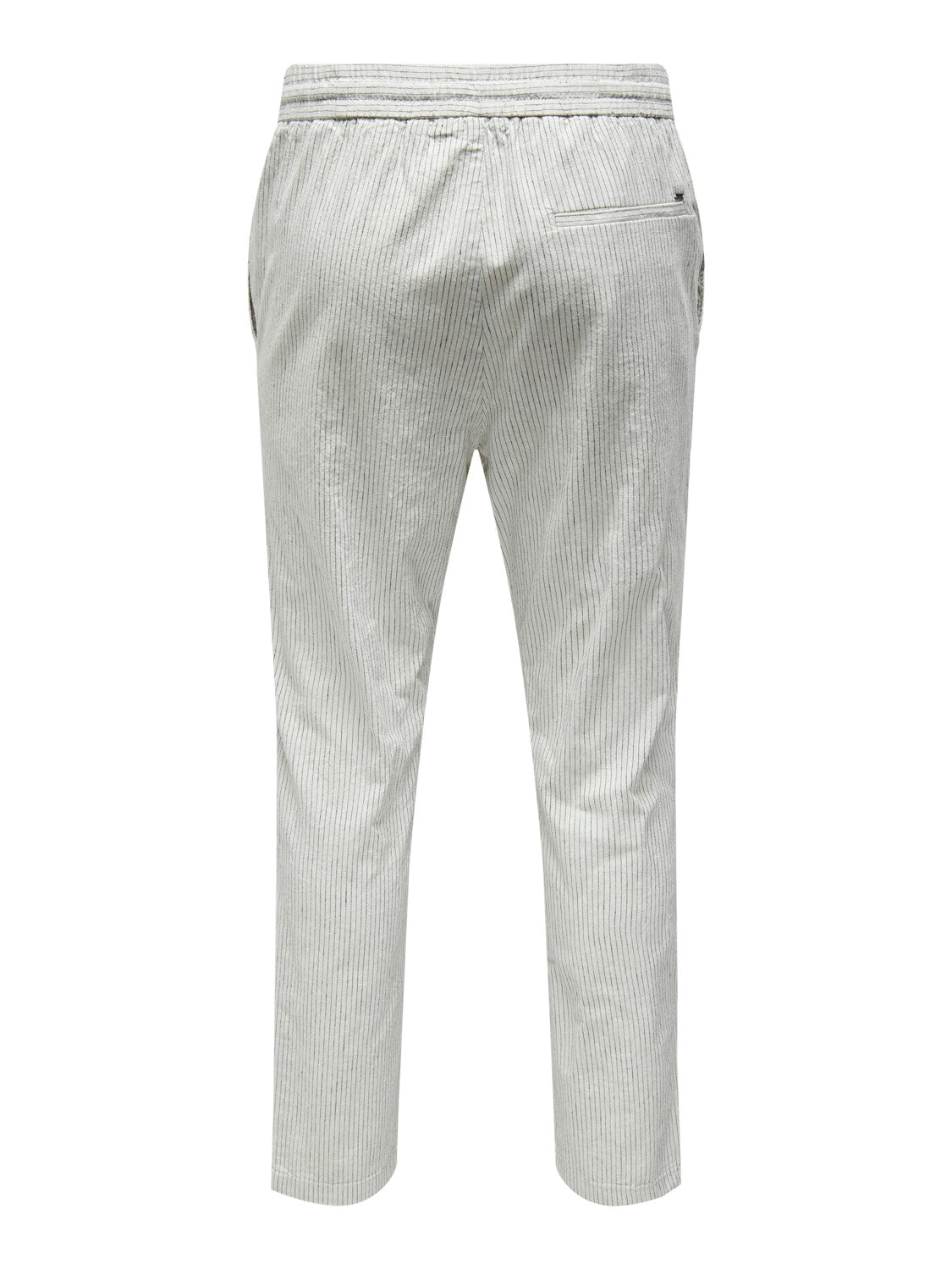 ONLY & SONS PANTALONE RIGATO IN LINO COTONE - Moonstruck