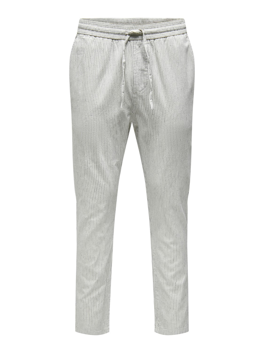 ONLY & SONS PANTALONE RIGATO IN LINO COTONE - Moonstruck