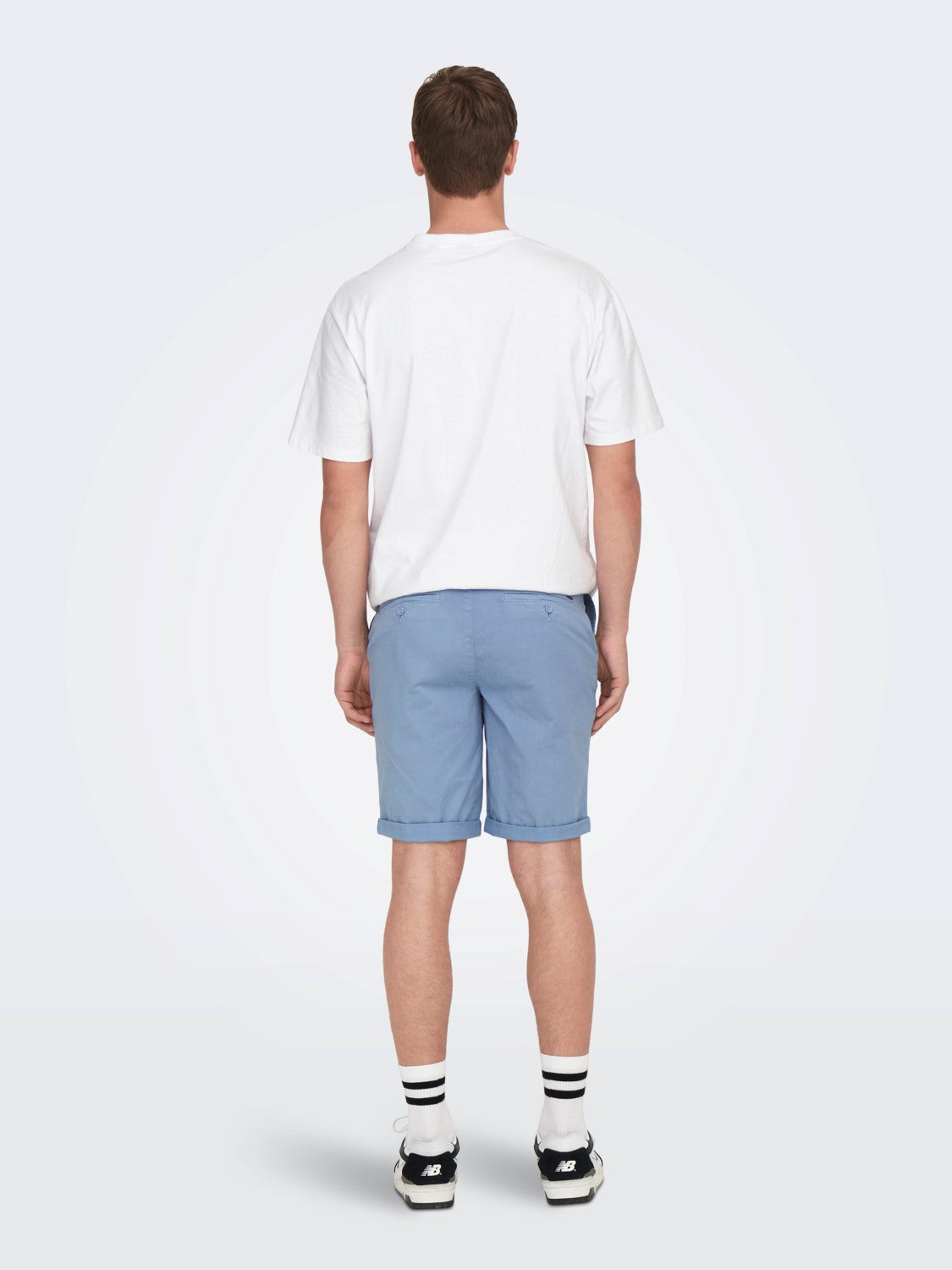 ONLY & SONS PANTALONCINI CHINO - Azzurro