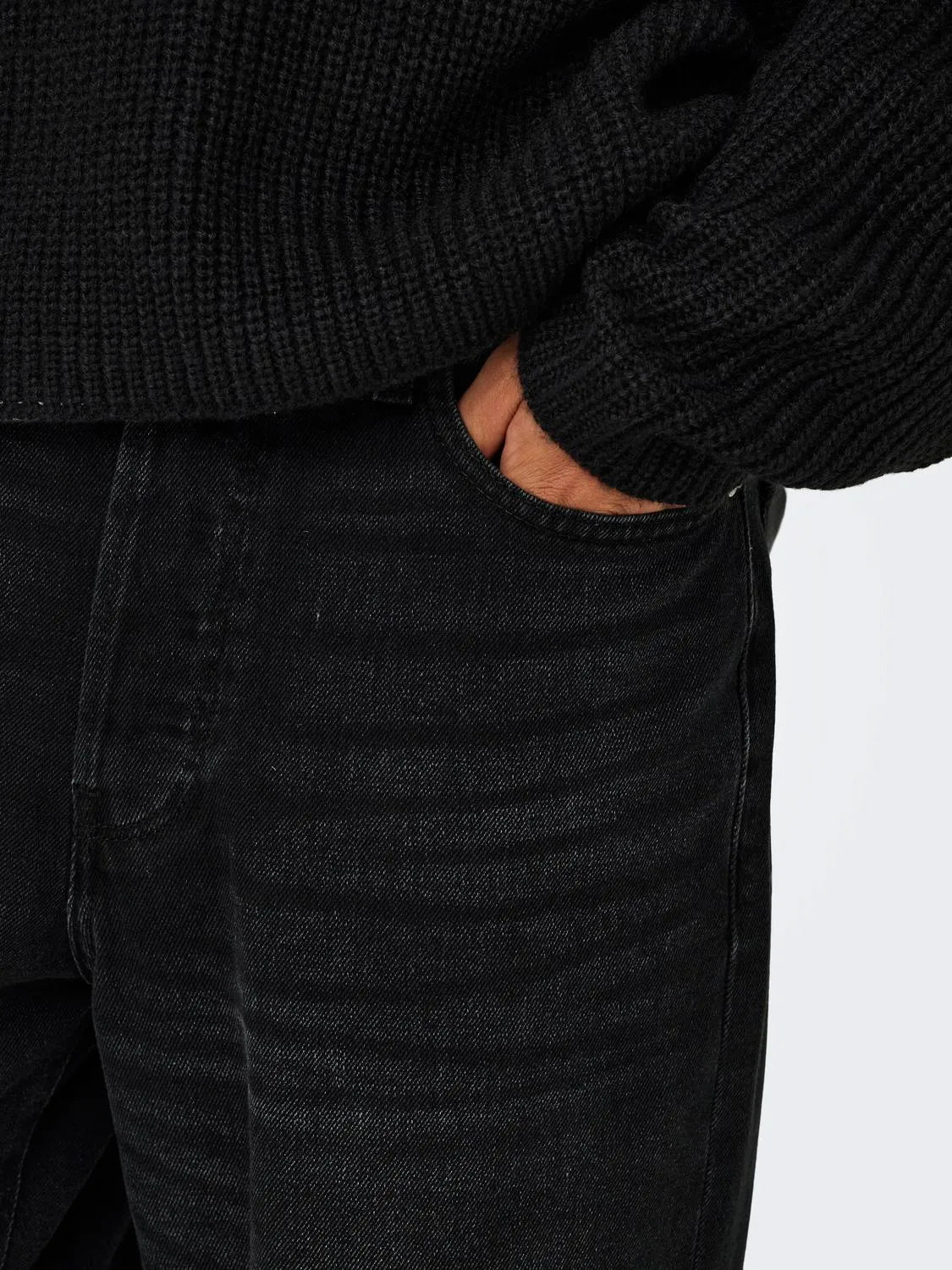 ONLY & SONS BAGGY JEANS - Col. nero