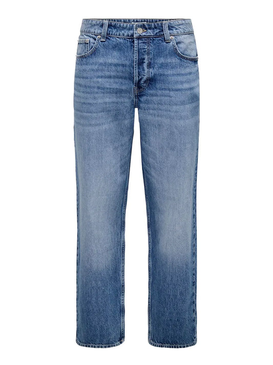 ONLY & SONS BAGGY JEANS - Col. Blue denim