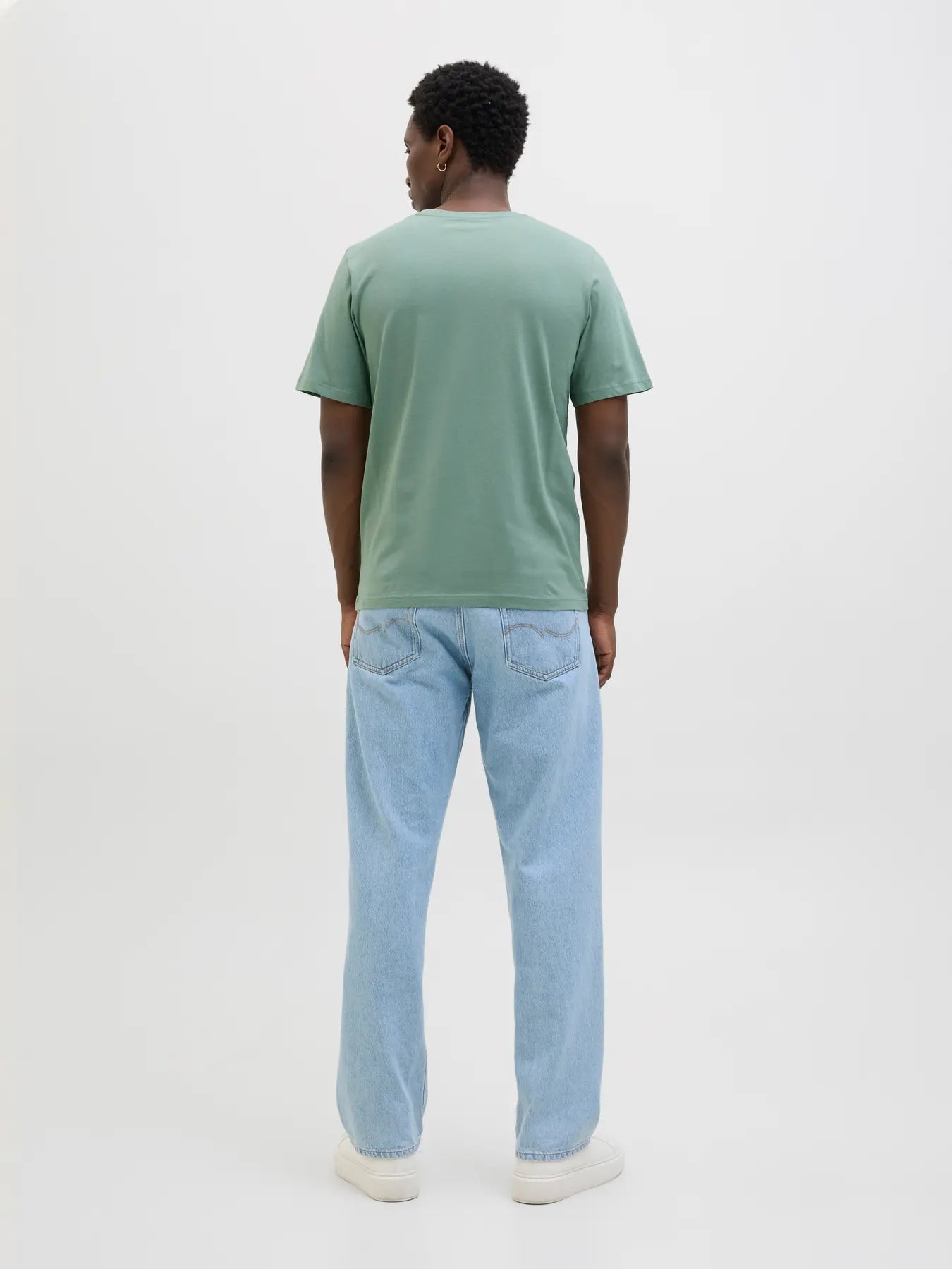 JACK & JONES T-SHIRT SUMMER VIBES - Col. verde acqua