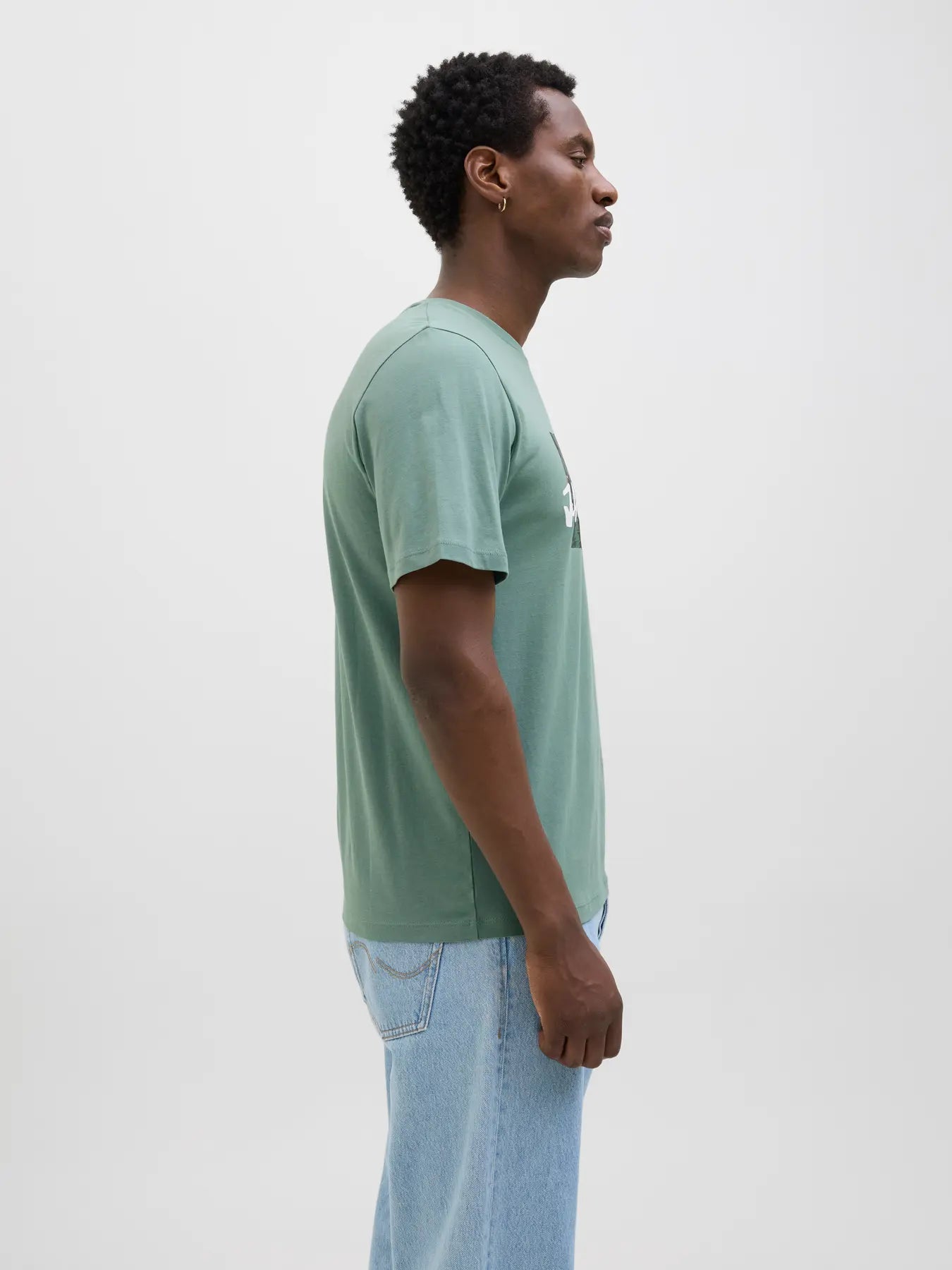 JACK & JONES T-SHIRT SUMMER VIBES - Col. verde acqua