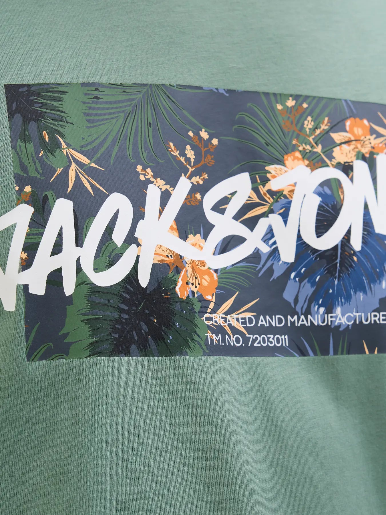JACK & JONES T-SHIRT SUMMER VIBES - Col. verde acqua