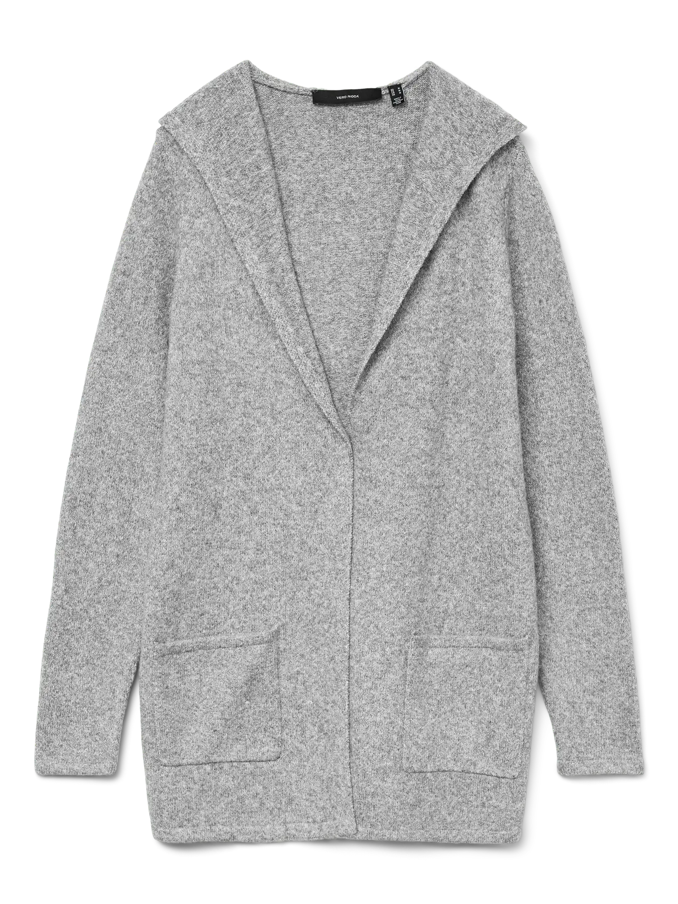 Vero Moda - Cardigan Open Hood 'VMDOFFY' - Grigio