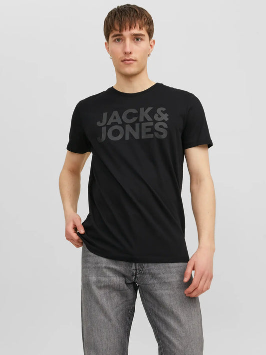 JACK & JONES T-SHIRT CON LOGO - Col. nero