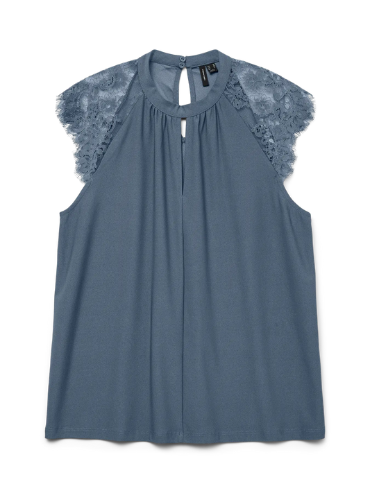 VERO MODA Camicia da donna 'MILLA' col. azzurro